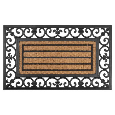 MagicHome Ornament lábtörlő, 45 x 75 cm, gumi/kókusz