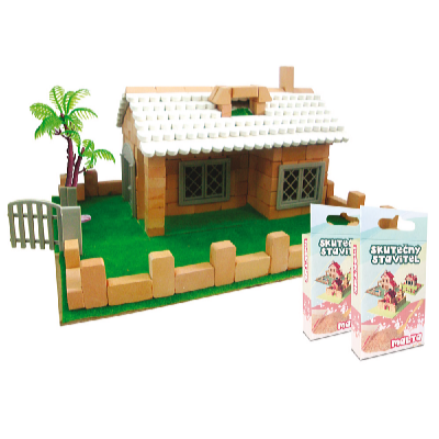 Kids World Házépítő játék 30in1 + 2 csomag kötőanyag