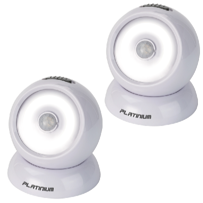 Platinium Lampă LED SPOT BALL cu senzor de mișcare - 2buc