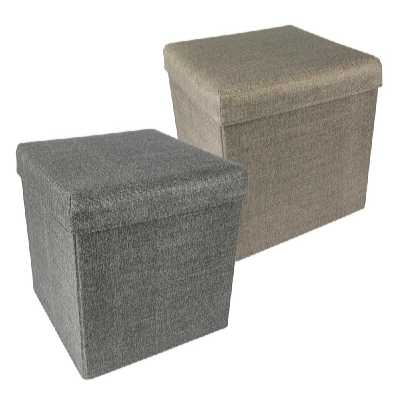 HomeLife Összecsukható tárolózsámoly 37 x 37 cm