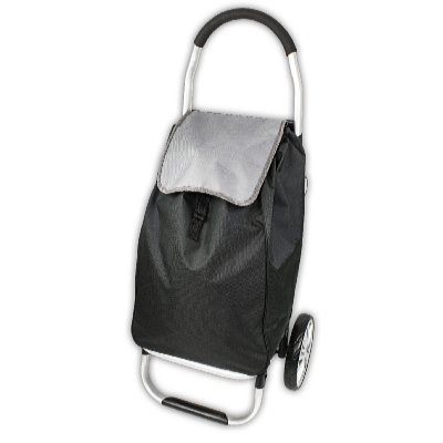 HomeLife CARRY geantă de cumpărături cu rotile de 53 litri – neagră