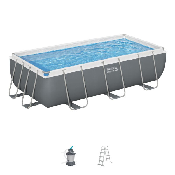 Bestway Piscină Power Steel 4,04 x 2,01 x 1 m cu accesorii