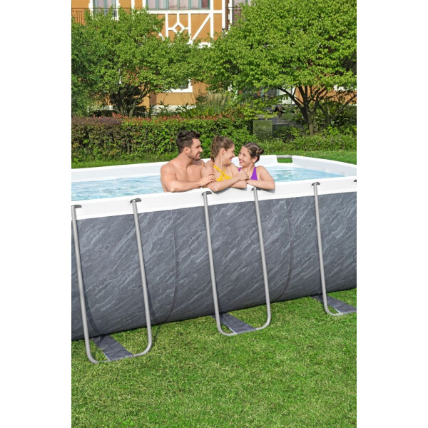 Bestway Steel Pro Max Marble 4,12 x 2,01 x 1,22 m medence tartozékokkal