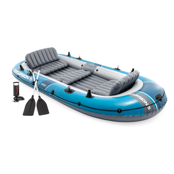 Intex Excursion 5 felfújható csónak szett -  366 x 168 x 43 cm