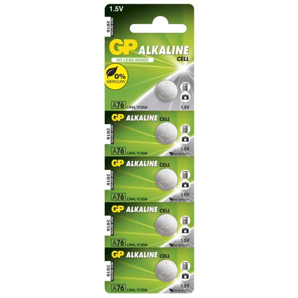 GP Batteries Baterie alcalină buton GP LR44 A76F 5 buc