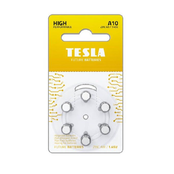 Tesla Baterie pentru aparate auditive A10 6 buc