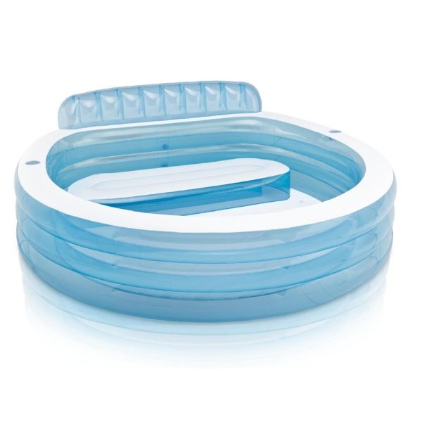 Intex Felfújható medence ülőkével 229 x 218 x 79 cm