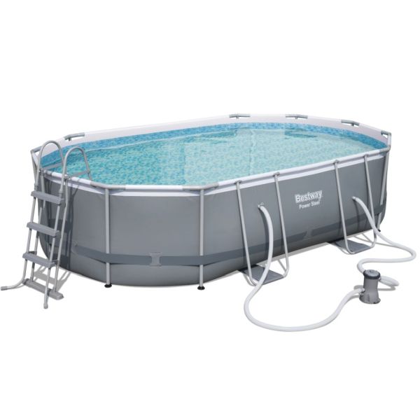 Bestway Set piscină Power Steel 4,88 x 3,05 x 1,07 m