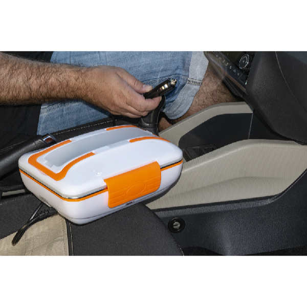 De Gusto Ételmelegítő doboz WARMY 12V/230V narancssárga