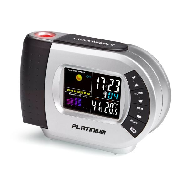 Platinium Ébresztőóra időjárás állomással és projektorral RS5012LBTC
