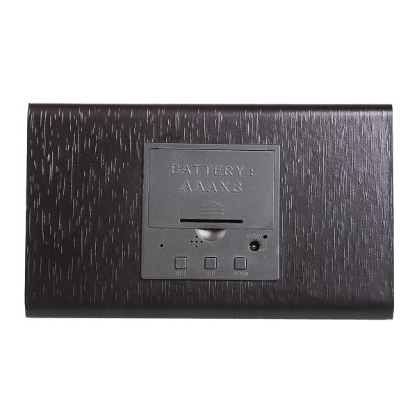 Platinium Fából készült digitális LED-es ébresztőóra WAC-027