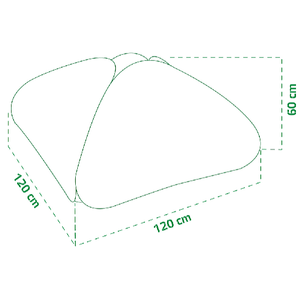 Garden King Spring önfelállító fóliasátor 120 x 120 x 60 cm