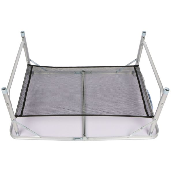 Garden King Masă pliabilă de camping cu plasă de depozitare 90 x 72 x 60 cm