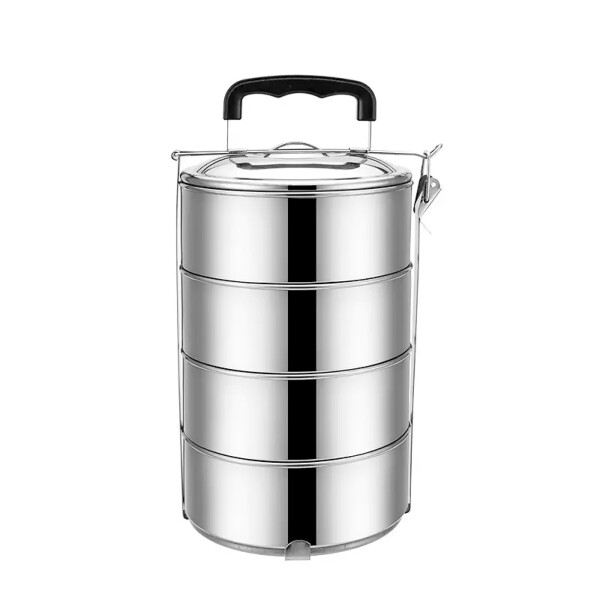 De Gusto Rozsdamentes acél ételhordó 4 x 0,9 l