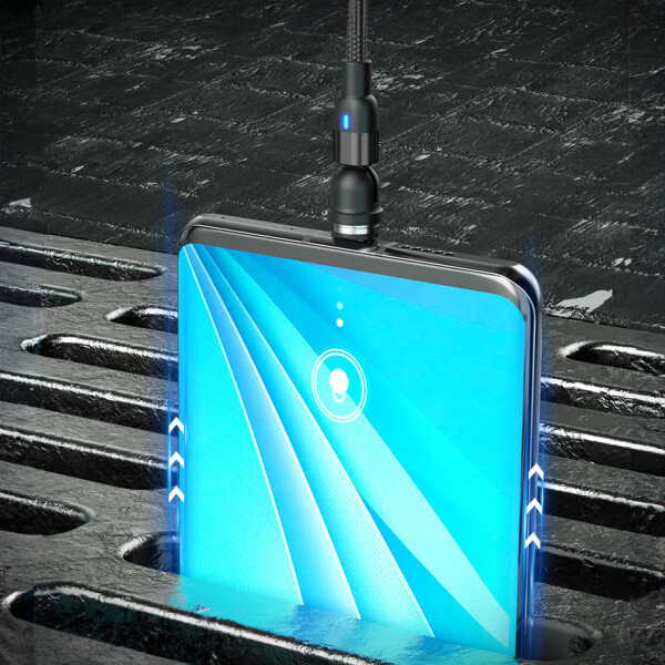 Platinium Cablu de încărcare magnetic 540° 3în1 2m
