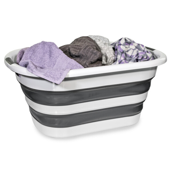HomeLife Összecsukható szilikon kosár 40l