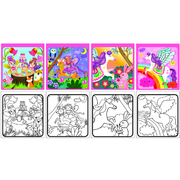 Concorde Varázslatos kifestő - unikornisok és tündérek