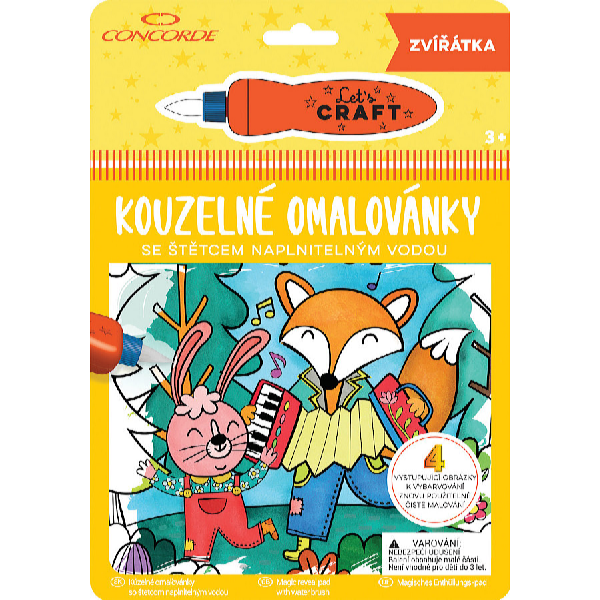 Concorde Carte de colorat magică - animaluțe