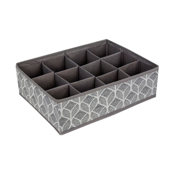 HomeLife 12 rekeszes fiókrendező, levélmintás