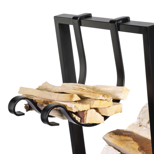 HomeLife Gurulós tüzifa tároló állvány ERAN, 48 x 59 x 28 cm