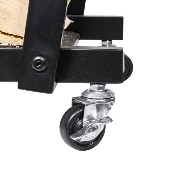 HomeLife Gurulós tüzifa tároló állvány ERAN, 48 x 59 x 28 cm