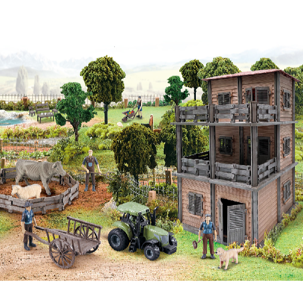 Kids World Set de construcție Fermă 311 piese