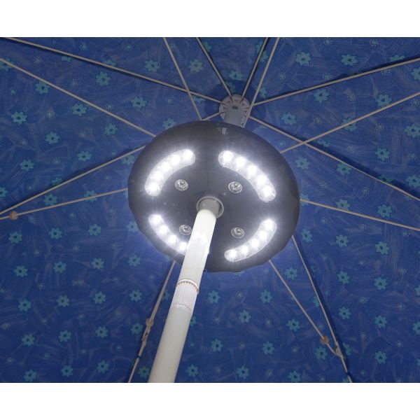 Garden King Lámpa napernyőre 24 LED 20 cm átmérővel