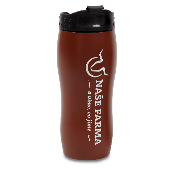 De Gusto Cană termo 350 ml maro