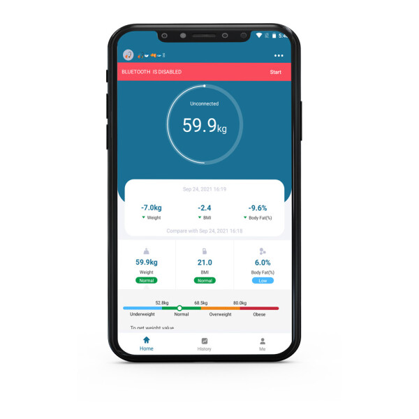 Wellife FIT STYLE okos személyi mérleg - fekete