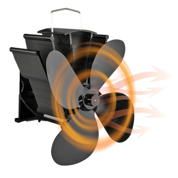 HomeLife SIROC 4 kályhaventilátor füstcsőre T2002